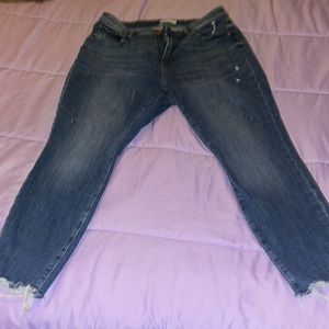 The loft size 8 high waist curvy capris